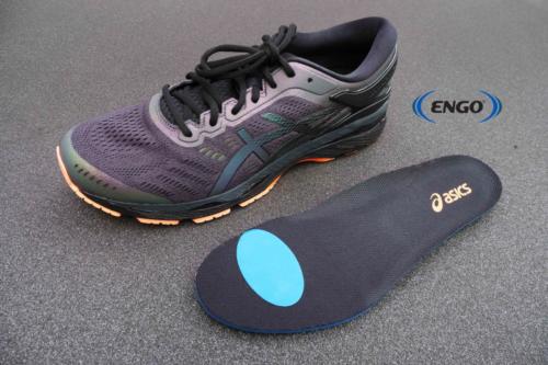 ENGO Patch on Running Shoe Insole